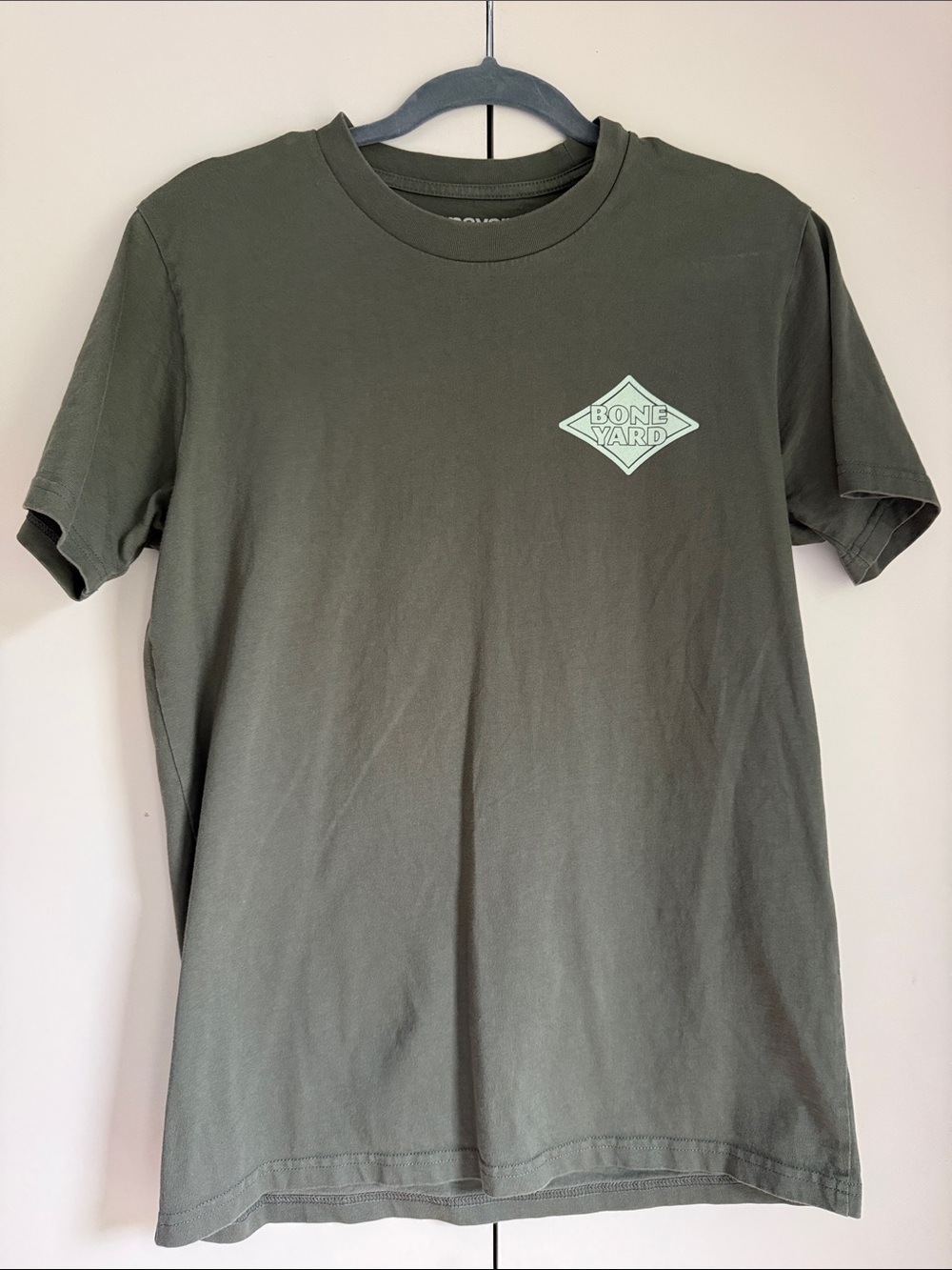 Men's Olive Green Short Sleeve Logo Tee